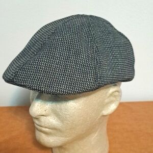 Vintage U.S. Polo assn. Newsboy Cap black stretch one size.
